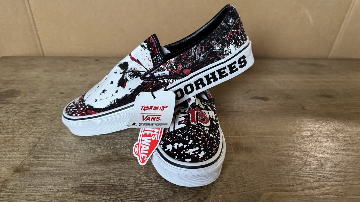 New Vans Friday The 13th Jason Voorhees Slip on Shoe 10 Glow  display picture 1