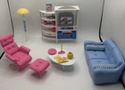 Vintage 1998 Barbie So Real So Now Family Living Room #67553-93 Set 99% Complete