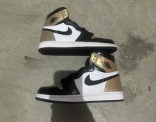 2018 VNDS Nike Air Jordan 1 Retro High OG NRG Gold Black 861428-007 Men Sz 5