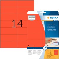 Herma Universal-Etiketten Special, 105 X 42,3 Mm, Rot 1 Bis 40 Stk Spare 49%