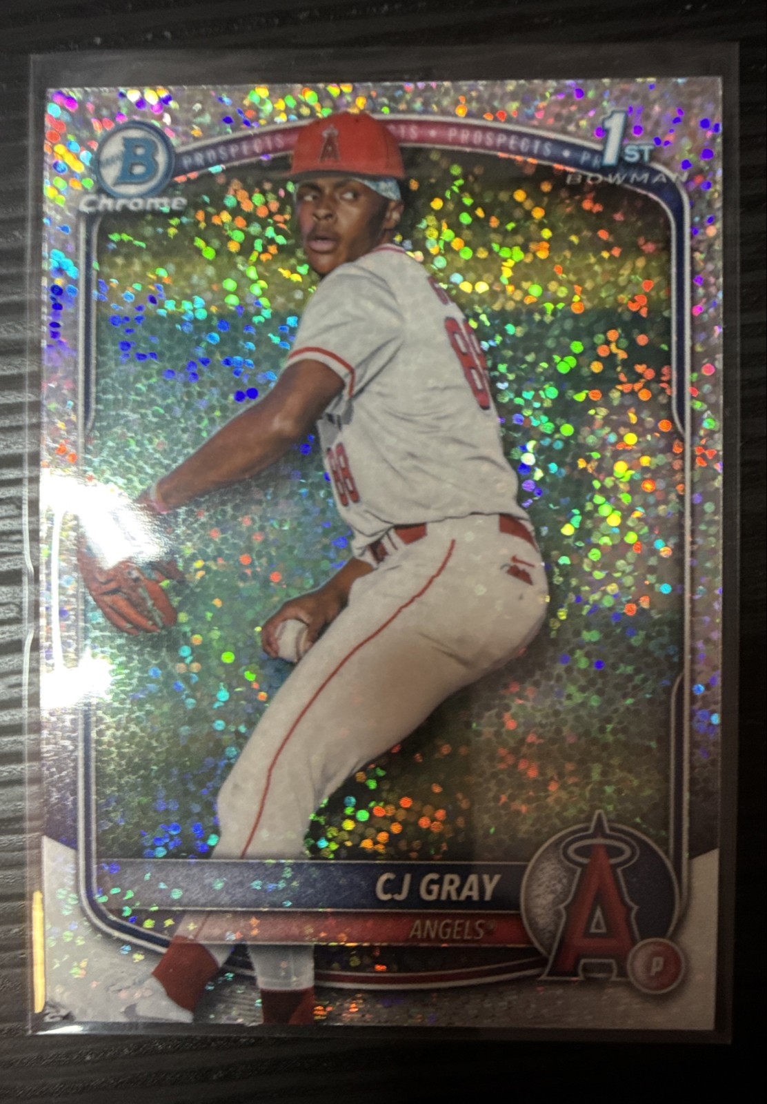 2025 Bowman Draft - Chrome CJ Gray #BDC-197 Sparkle Refractor (RC)