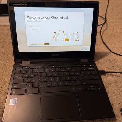 Acer Chromebook R721T Convertible 11.6'' Intel Celeron Black Chrome OS Laptop