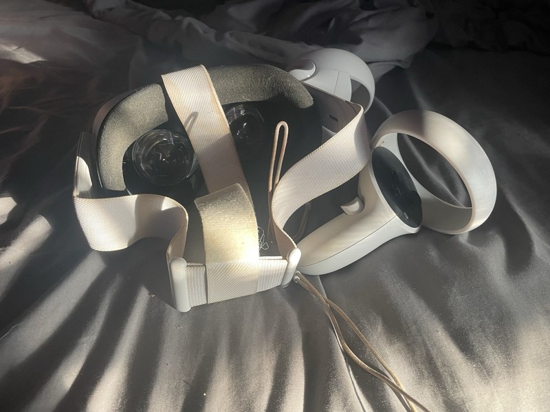 Oculus Meta Quest Two Virtual Reality Gaming Headset With Controllers