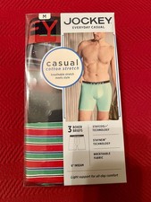 NWT Jockey Boxer Briefs 3 Pack Men's M Christmas