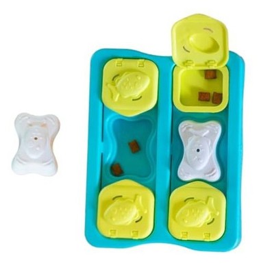 Nina Ottosson Kitty Cube Puzzle Cat Toy 8.7'' | Level 2 Treat Puzzle