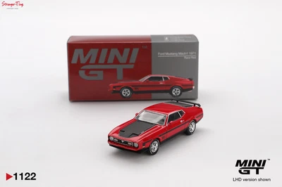 MINIGT MINI GT 01122-L - 1/64 FORD MUSTANG MACH1 1971 RACE RED (LHD)