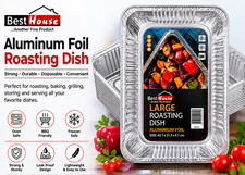 BH | Large Rectangular Aluminium Foil Trays Heavy-Duty Baking & Roasting Pans