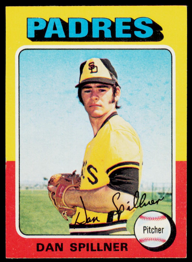 1975 Topps Dan Spillner 222 Rookie San Diego Padres