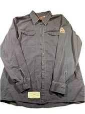 Bulwark FR  Shirt Mens 2XL Navy Flame Resista...