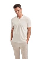 DeFacto Herren Basic Poloshirt - Klassisches T-Shirt FüR MäNner Lt.Beige XL