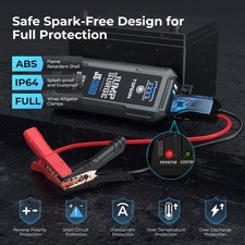 Avviatore Emergenza Booster per Auto Moto 2500A 16000mah Js2000pro - Miniatura 5