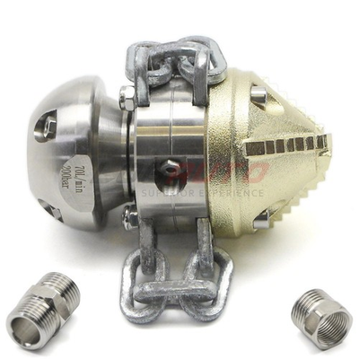 #ad #ad Pressure Drain Jetter Hose Nozzle Sewer Rotating 3 Side 4 Rear 1 2quot; 3 8quot; Jet 70L $180.99