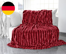 Brandsseller Kuscheldecke Fellimitat Doppelseitig XXL 220X240 Cm – Flauschige Ku