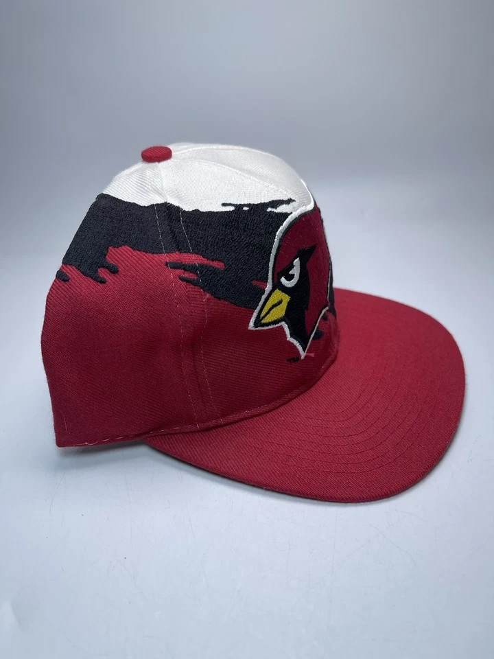 Auténtico Snapback Vintage Pintura Salpicadura Logo Atlético Arizona Cardinals Pro Line Foto 2 de 4