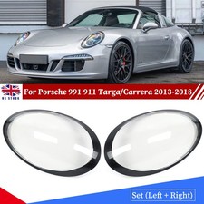 Front Headlight Lens Cover Shell For Porsche 991 911 Targa/Carrera 2013-2018
