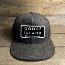Goose Island Beer Company Patch Hat Cap Snapback Mens Wool Embroidery