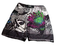 Lost Board Shorts 2000s Vintage Surf Trunks Swimsuit Size 36