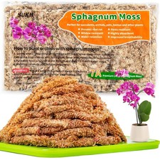 3 Oz Sphagnum Moss for Orchids Sphagnum Peat Moss for Plants Dried Long Fibe...