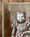 Antique Cabinet Card Photo by HR Locke Deadwood, SD c1890s small girl — photo 5