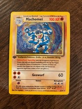 Machomei Pokemon TCG Holo 8/102 1st Edition Base Set 1999 Deutsch