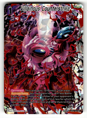 Villainous Counterstrike BT8-134 Ignoble Villain Rare Malicious Machinations