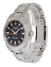 Rolex Milgauss Stainless Steel Black Dial Oyster Bracelet Watch V B/P 116400 11