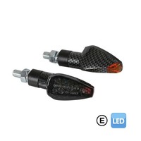 Blinker Mit LED Lampa Tuareg 12V Kohlenstoff FüR Motorrad Ersatzteile