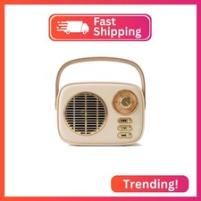 Dosmix Retro Bluetooth Speaker, Portable Mini Vintage Decor, Beige