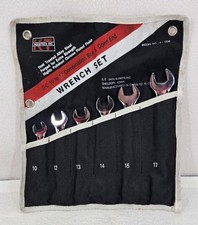KT Ind 6PC 10 To 17 Combination Box & Open End Wrench Set 4-1806 Roll Up Pouch