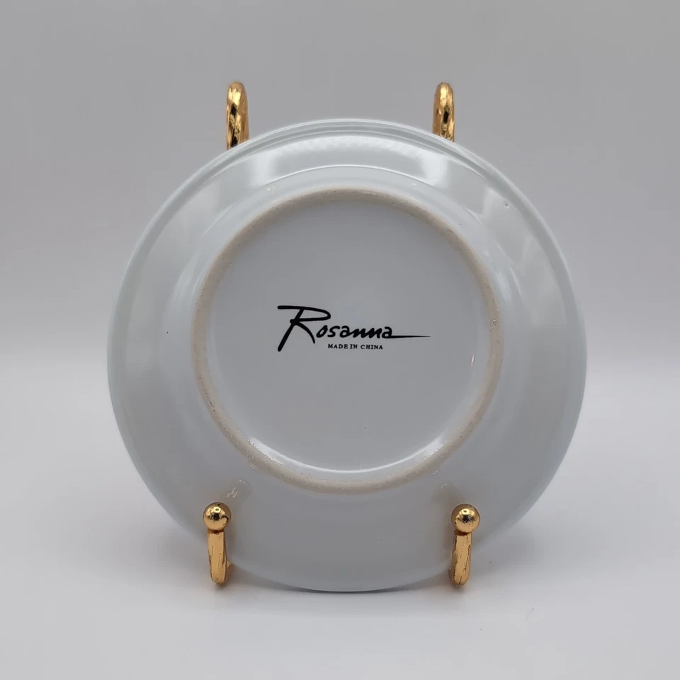 7 platos de aperitivo Rosanna de lujo para servir bebidas Cheers Darling Etc 5,75" Foto 3 de 4