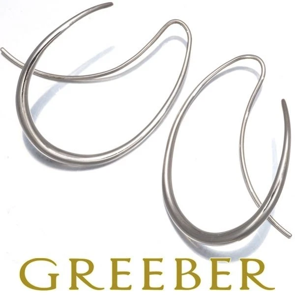 Georg Jensen Offspring 433B Hoop Earrings 925 Sterling Silver 5.5g Accessary - Image 2 of 4