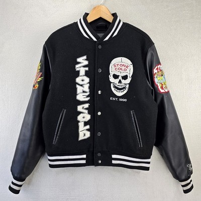 WWE x Shoe Palace Stone Cold Steve Austin Varsity Letterman Jacket Mens Medium 