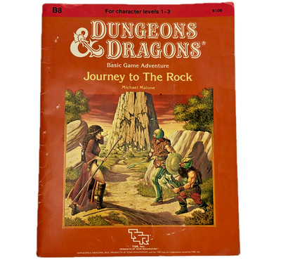 Dungeons & Dragons 9106 Journey To The Rock- TSR Original 1984 Print B8 D&D