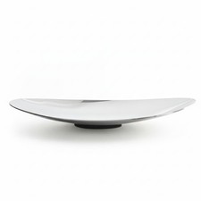 Modern oval fruit bowl with foot, serving dish for sideboard