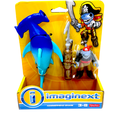 #ad Imaginext Pirate Hammerhead Shark Figure And Harpoon Launcher Action Kids Toys 3 $43.93