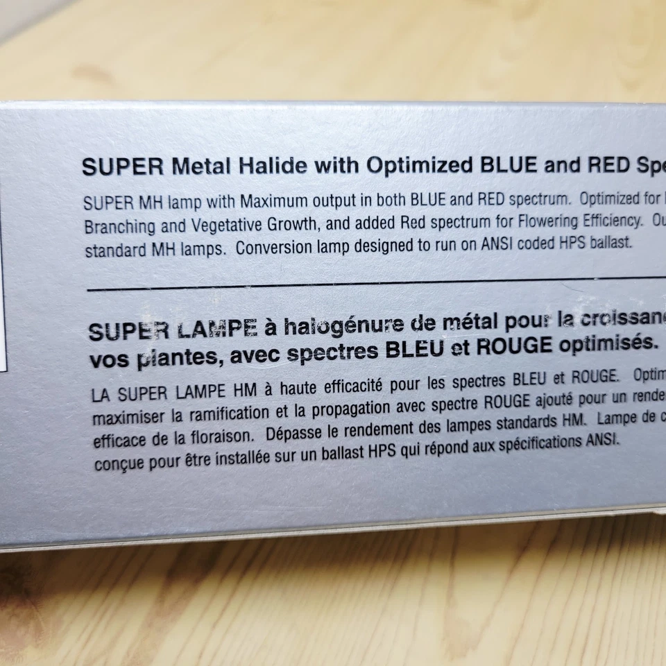 Ushio HiLux Gro MH Blue 600w Metal Halide Hortilux Light Lamp Bulb - Image 4 of 4