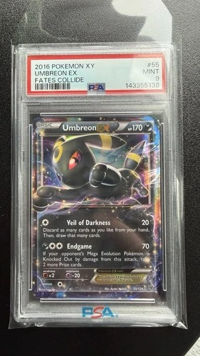Umbreon EX 55/124 Fates Collide Holo PSA 9