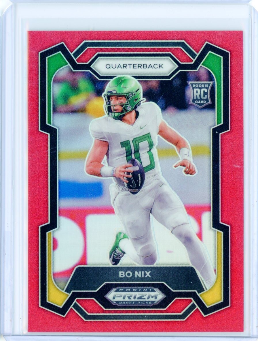 2024 Panini Prizm Draft Picks BO NIX Broncos Red Prizm RC Rookie /299