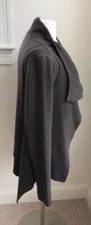 with tags Med Rick Owens Wool Cardigan Sweater Green Butterfly Wrap G3D