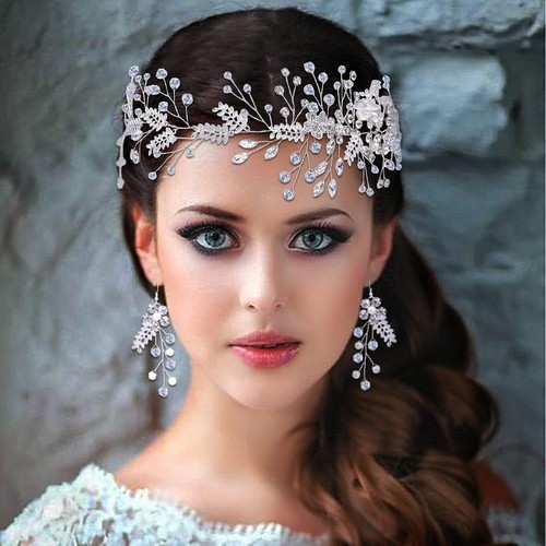 Bridal Belt with Rhinestones Bride Wedding Dress Belt Crystal Headband for Wo... - Picture 6 of 6