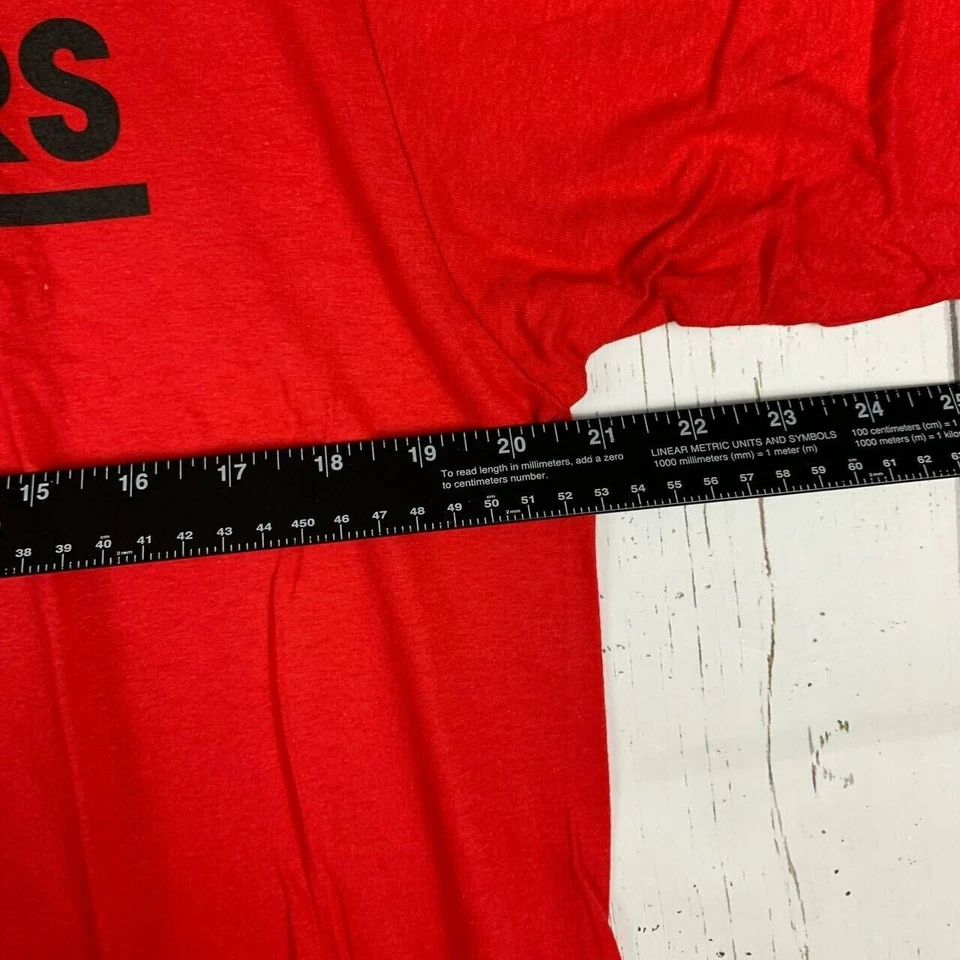 Portland Trail Blazers Lillard 0 NBA Grande Adidas Camiseta Informal Roja Nueva Hombres Foto 4 de 4