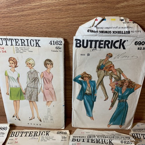 Women's Sewing Patterns Mixed LOT of 14 vintage Butterick designs preowned - Picture 8 of 8