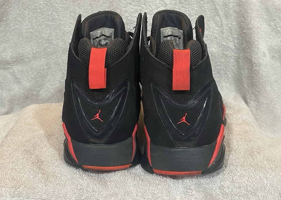 Nike Air Jordan True Flight 23 Tenis Zapatos Talla 10 Negro Infrarrojo 342964-023 Foto 2 de 4