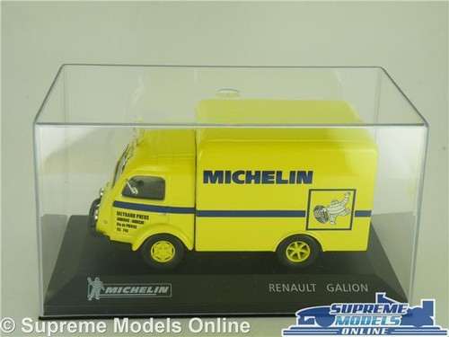 RENAULT GALION MODEL CAR VAN TRUCK MICHELIN TYRES YELLOW 1:43 SCALE IXO + CASE K - Picture 4 of 4