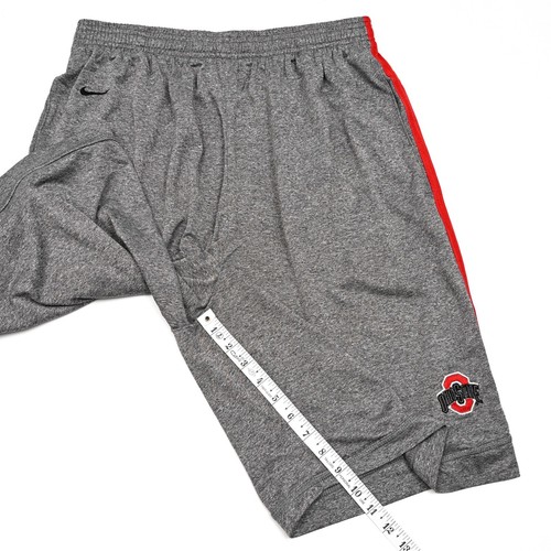 Ohio State Buckeyes Shorts Herren Medium grau Nike Dri Fit Fitnessstudio Basketball Swoosh - Bild 6 von 12