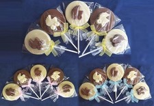 BELGIUM CHOCOLATE BABY SHOWER  LOLLIPOPS/SWEETS FAVOURS PARTY BAG FILLERS/GIFT