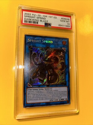 YuGiOh SPRIGHT SPRIND #DABL-EN048🔥PSA 10 GEM MINT🔥1st EDITION