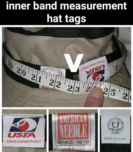 1996 US Open USTA BUCKET HAT Large 23" BEIGE Embroidered Sampras Chang TENNIS - Picture 3 of 12