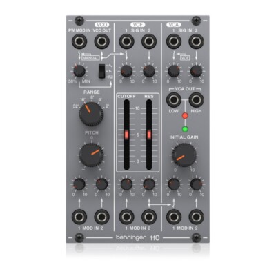 BEHRINGER 110 VCO/VCF/VCA Modular Synthesizer Modul Für Eurorack Neu