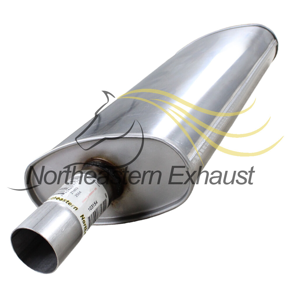 Stainless Steel Resonator Exhaust Muffler fits: 2008-2012 Jeep